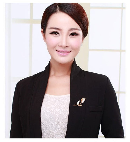 JRFBC009 Fashion Charm Beautiful Tuplip Brooch