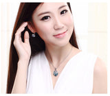 ERFA218 Fashion Charm Flower in Clusters Omega-back Earrings