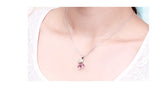 NLFA172 Vintage Branch of Cherry Pendant Necklace