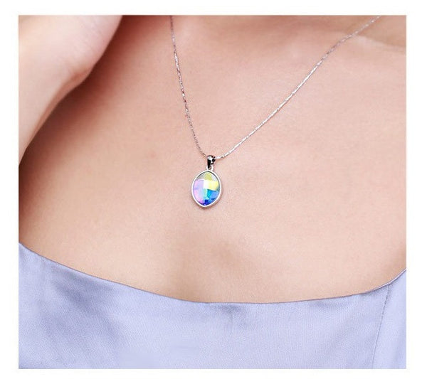 NLFA312 Trendy Water Drop Pendant Necklace