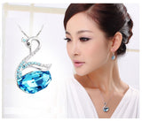 NLFA292 Charm Heavenly Swan Pendant Necklace