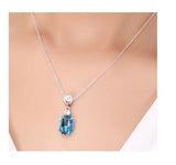 NLFA194 Charm Stone Pendant Necklace