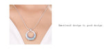 NLFA268 Charm Half Moon Pendant Necklace