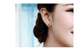 ERFA214 Classical Charm Crown  Stud Earrings