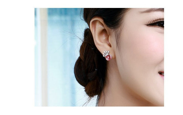 ERFA214 Classical Charm Crown  Stud Earrings