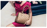 Enamelled Leather Solid Savvy Mesh Tote Bag