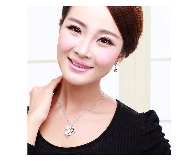 ERFA202 Fashion Charm Water Cube Stud Earrings
