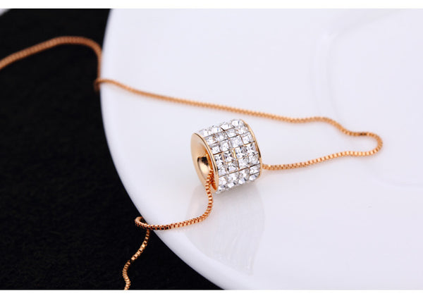 NLFA075 Charm Thick Loop Pendant Necklace