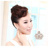 ERFA092 Vintage Charm Crown Stud Earrings