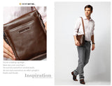 Vintage Solid Roomy Brown Messenger