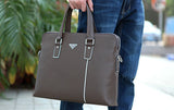 Fashion Solid Three Color Options Crossbody Briefcase