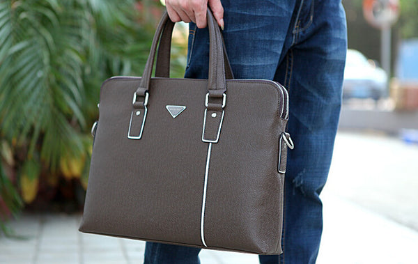 Fashion Solid Three Color Options Crossbody Briefcase