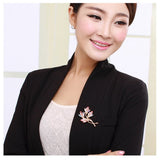 JRFBC010 Fashion Charm Big Branch Of Flower Brooch