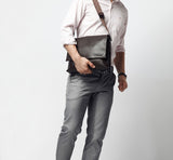 Fashionable Charm Coffee Color Briefcase Messenger