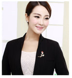 JRFBC005 Fashion Charm Branch of Flower Brooch