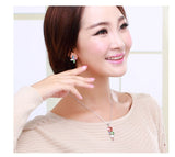 ERFA213 Fashion Charm Big Colorful Pinwheel Stud Earrings