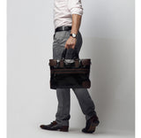 Fashion Coffee Edges Black Briefcase