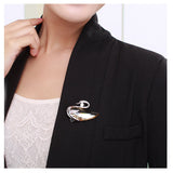 JRFBC014 Fashion Charm Swan Brooch