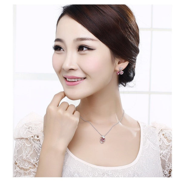 ERFA241 Fashion Charm Fancy Cherry Stud Earrings