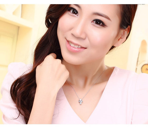 NLFA096 Fashion Snow Cross Pendant Necklace
