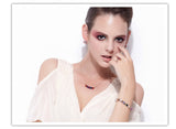 NLFA008 Charm Rectangles Chain Pendant Necklace