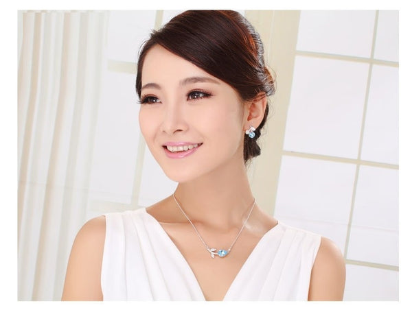 ERFA186 Fashion Charm Branch of Flower Stud Earrings