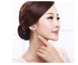 ERFA220 Fashion Charm Rabbit with Long Ears Stud Earrings