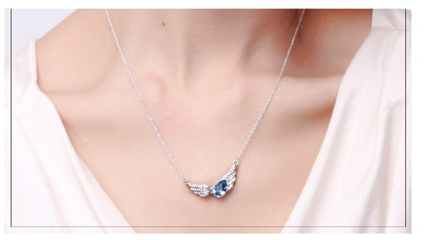NLFA065 Fashionable Wings of Angel Pendant Necklace