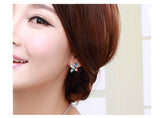 ERFA213 Fashion Charm Big Colorful Pinwheel Stud Earrings