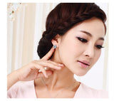 ERFA219 Trendy Classical Blossoming Flower Stud Earrings