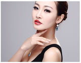 ERFA229 Fashion Charm Lantern and Water Drop Dangle Earrings