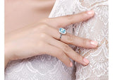 RiFA017 Fashion Charm Blue Ring