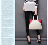 Fashionable Two-tone Colorblock Tote Bag