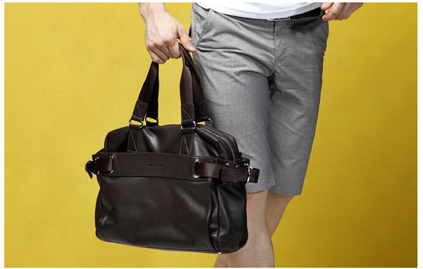 Fashion Solid Durable Brown Duffle Travel Bag
