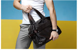 Fashion Solid Durable Brown Duffle Travel Bag
