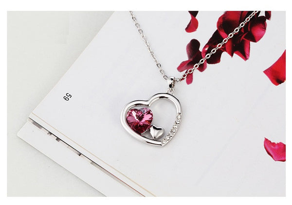 NLFA120 Fashion Living In My Heart Pendant Necklace