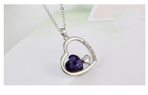 NLFA120 Fashion Living In My Heart Pendant Necklace