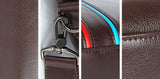 Fashion Beige Top Brown Crossbody Briefcase