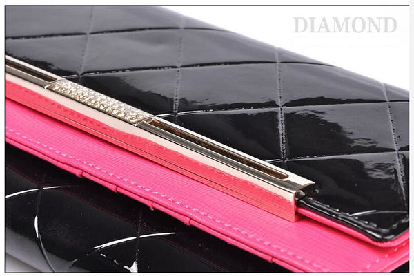 Metallic Colorblock  Mesh Women Wallet