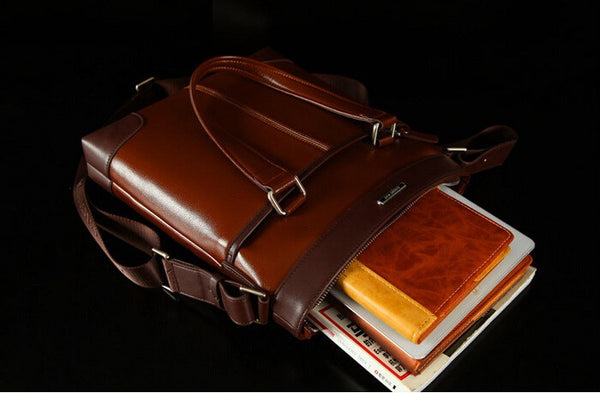 Fashion Dark Edges Briefcase Messenger