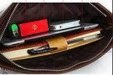 Fashion Dark Edges Brown Briefcase Messenger Bag