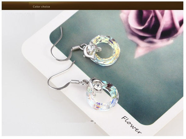 ERFA184 Fancy Charm Star of Galaxy Dangle Earrings
