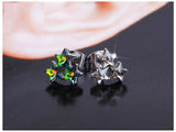 ERFA222 Fashion Charm Triangle of Stars Stud Earrings