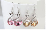 ERFA235 Fashion Charm Comic Swan Dangle Earrings