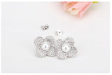 ERFA200 Vintage Charm Flower Stud Earrings