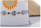 Fashion Flower Circle with Butterflies Anklet
