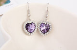 ERFA195 Fashion Charm Heart of the Ocean Dangle Earrings
