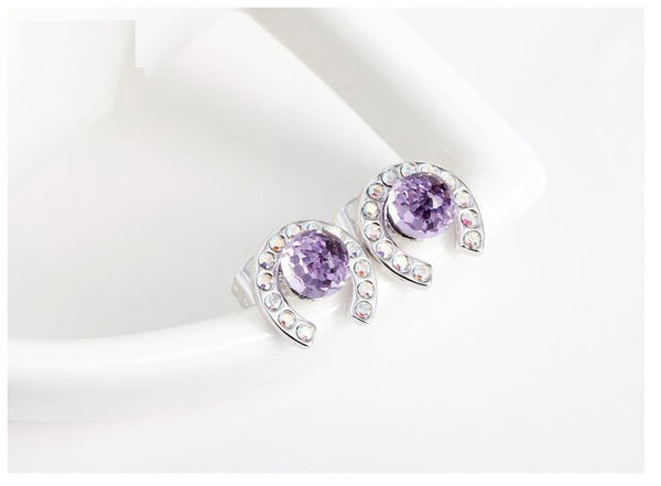 ERFA212 Fashion Charm Half Circle Stud Earrings