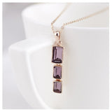 NLFA046 Fashion Charm Bamboo Pendant Necklace