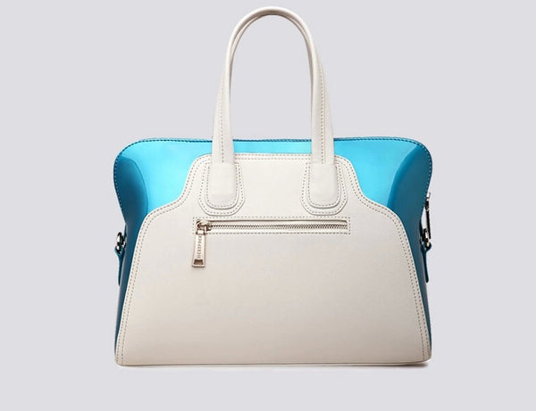 Fashionable Two-tone Colorblock Tote Bag